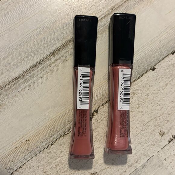 NEW L'Oreal Paris 8hr Infallible Pro Gloss Lipgloss 880 Pink Opal/885 Shell Pink - Picture 2 of 5